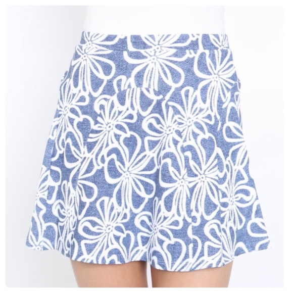 New Floral Print Pencil Mini Skirt - Picture 4 of 4